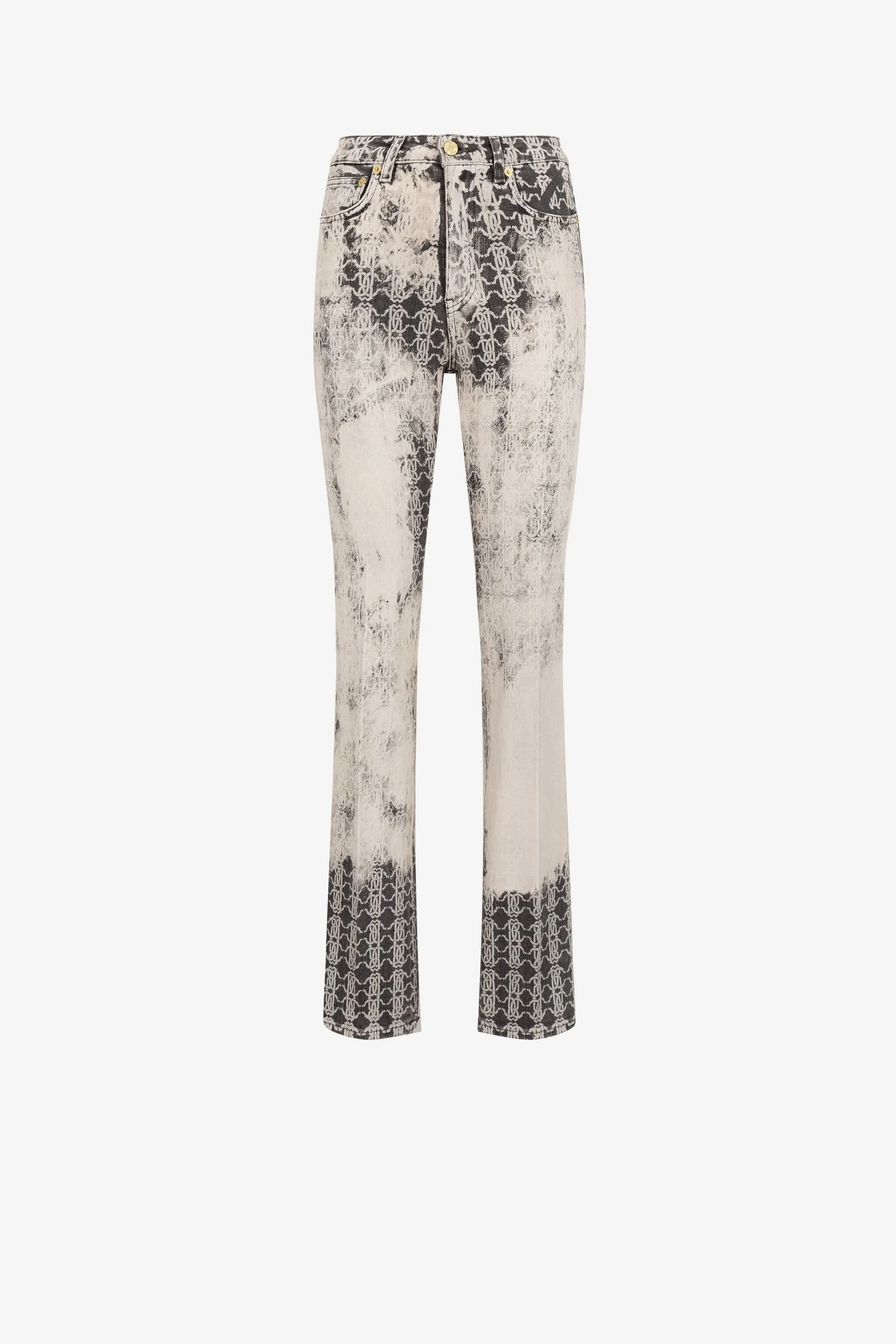 Jeans svasati con effetto vissuto