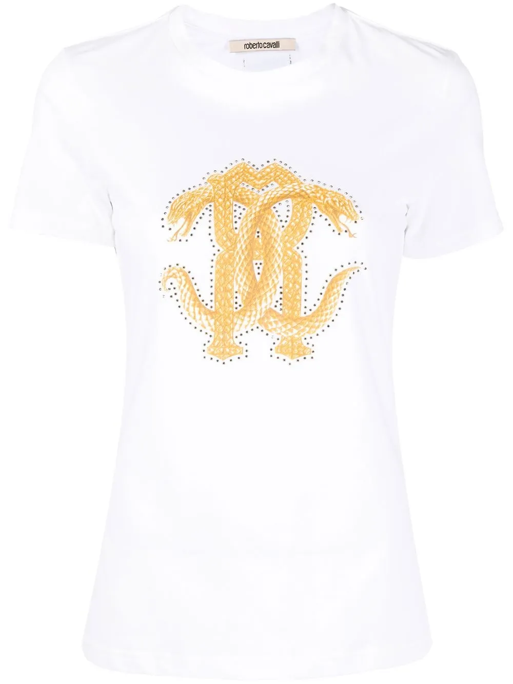 

Roberto Cavalli playera con logo estampado - Blanco