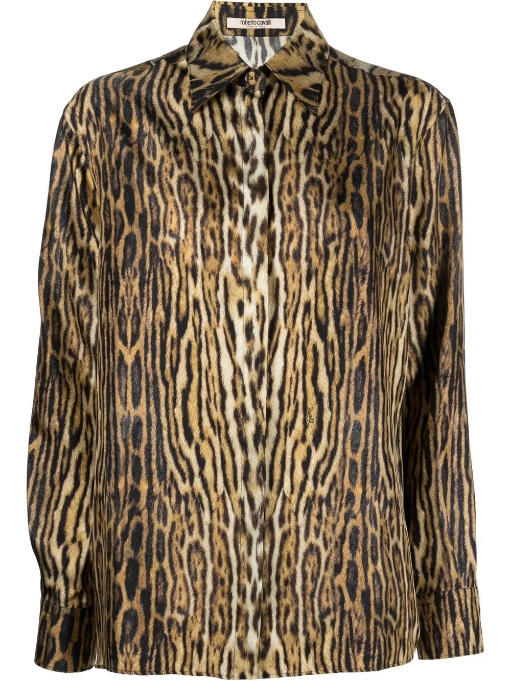 

Roberto Cavalli camisa con estampado de jaguar - Neutro