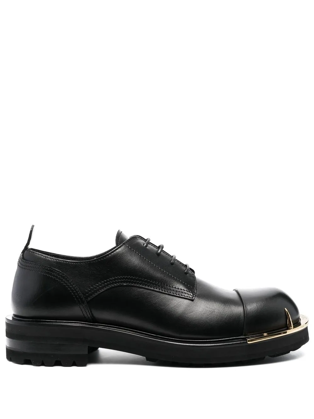 

Roberto Cavalli gold-tone toe-cap derbys - Black