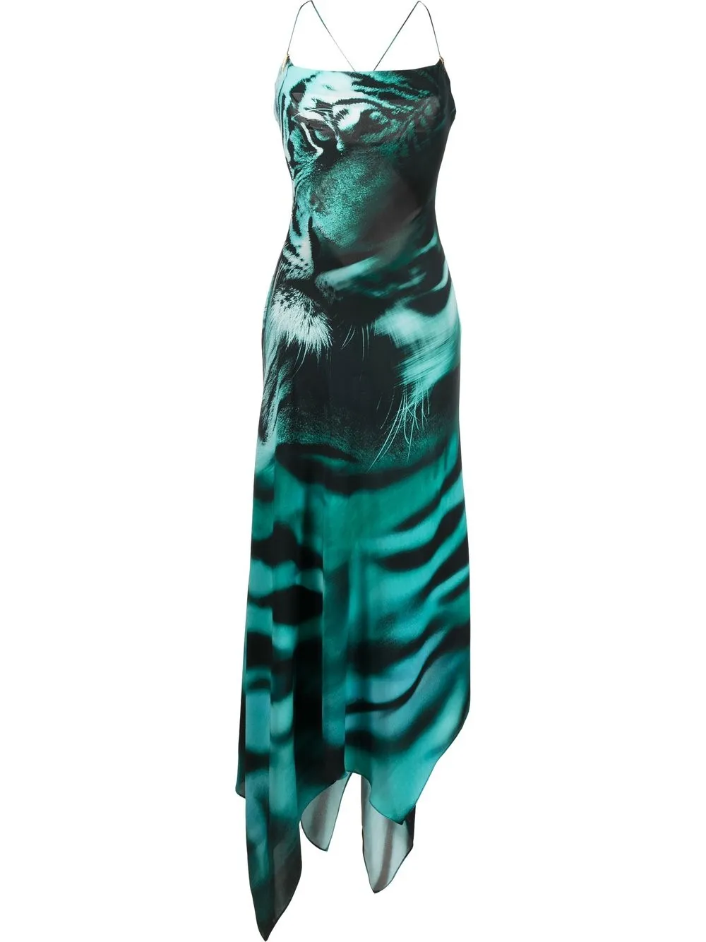 

Roberto Cavalli vestido con león estampado - Azul
