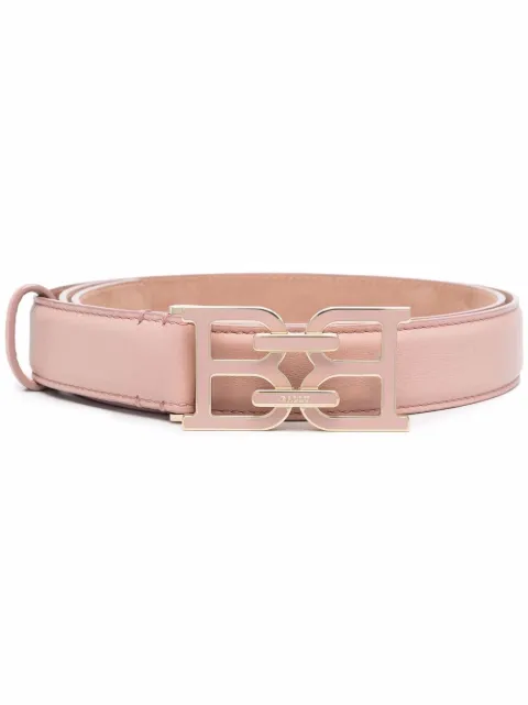 Bally logo-buckle leather belt