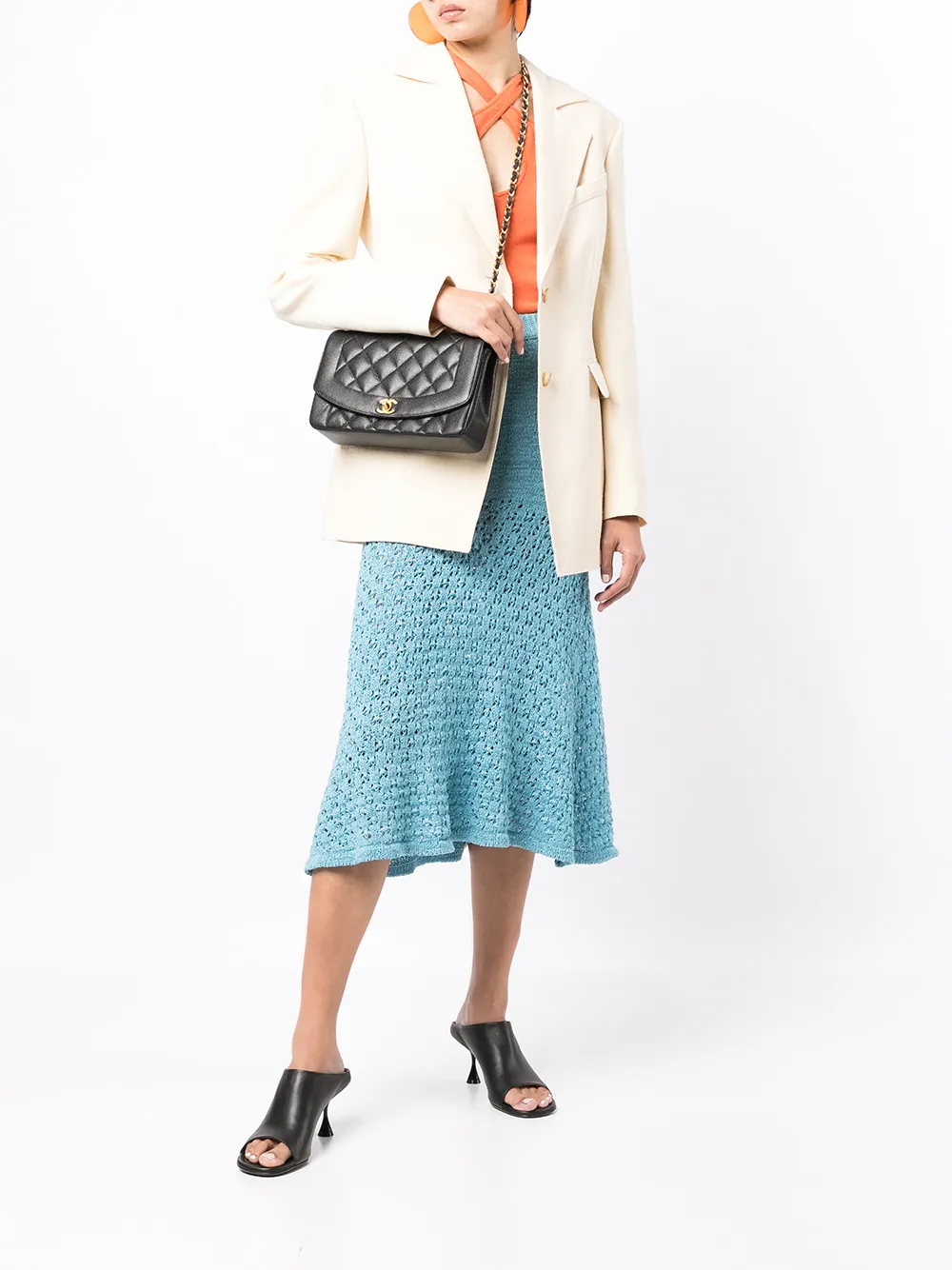 фото Chanel pre-owned сумка на плечо diana среднего размера 1995-го года