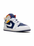 Jordan Kids Jordan 1 Mid ""Hite Deep Royal Blue"" sneakers - White