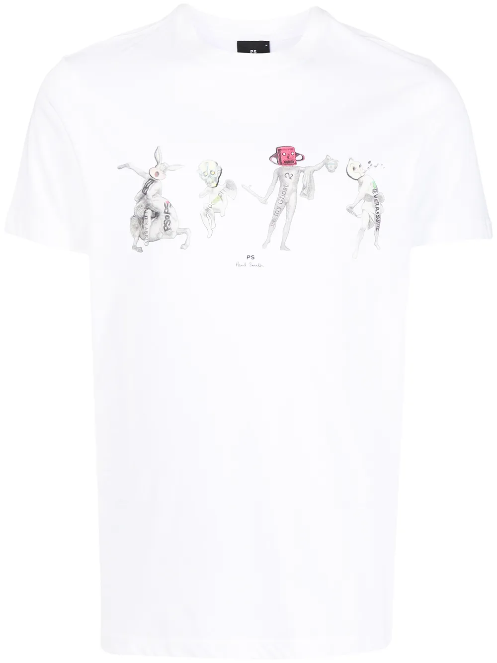 

PS Paul Smith playera con logo estampado - Blanco