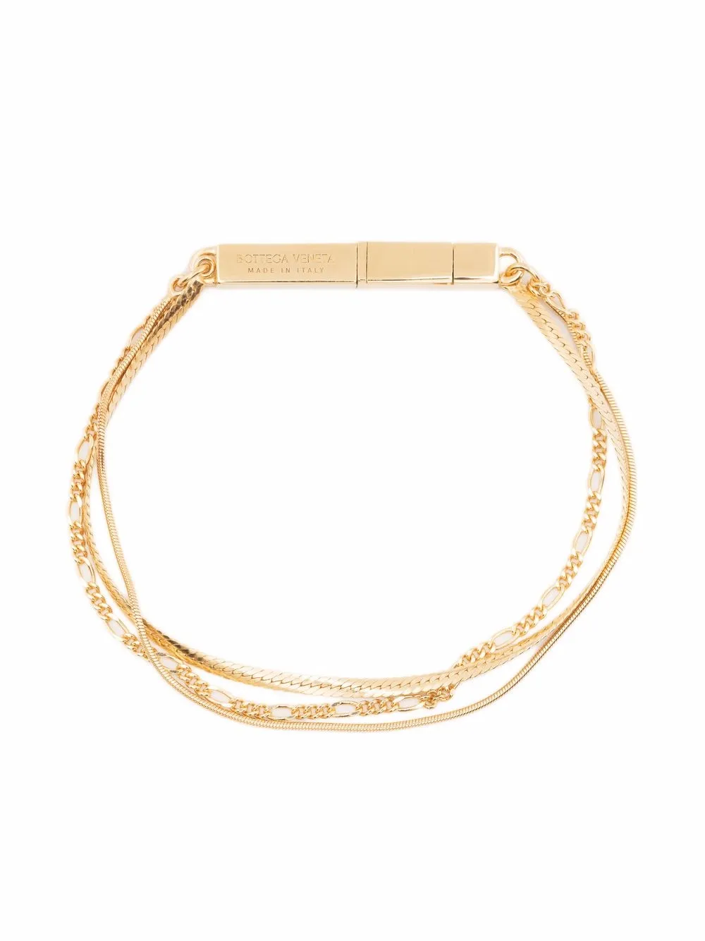 Bottega Veneta серебряный браслет с цепочками