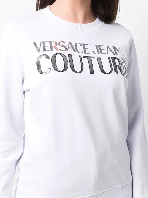 Versace jeans sweatshirt best sale white