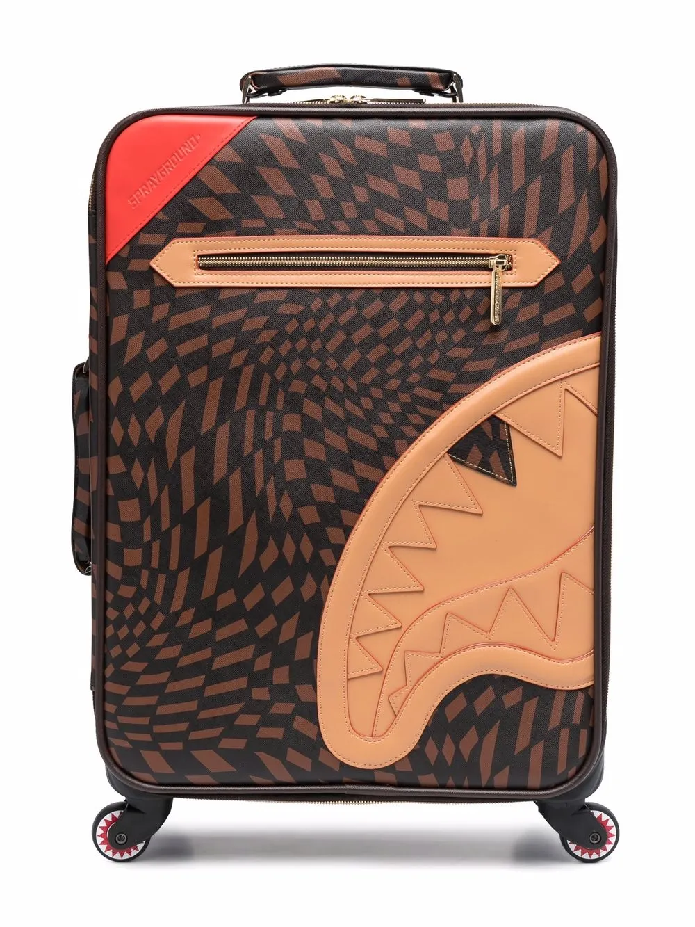 Sprayground Kid Kids' Henny Fourwheel Suitcase In Brown ModeSens