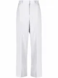 sacai side-stripe straight-leg trousers - Grey