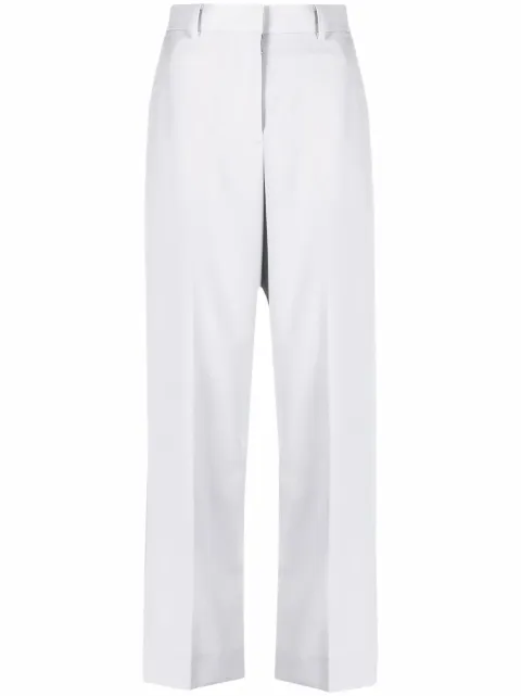 sacai side-stripe straight-leg trousers