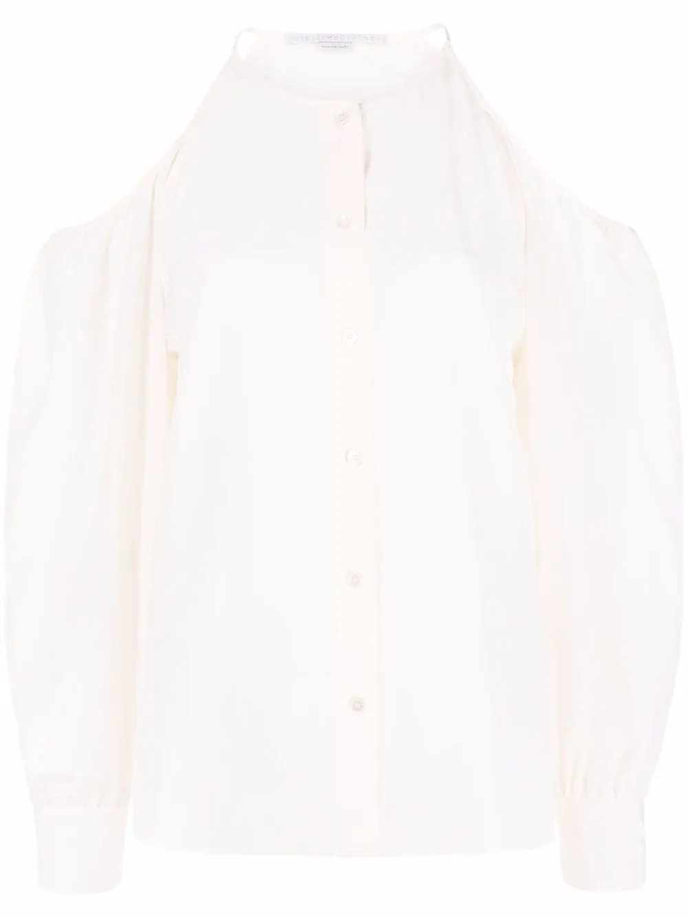 

Stella McCartney blusa de seda con aberturas - Neutro