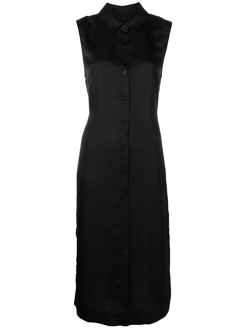 

Apparis vestido midi con botones - Negro