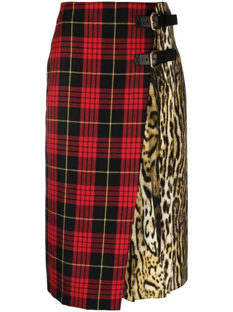 Roberto Cavalli falda midi con varios estampados