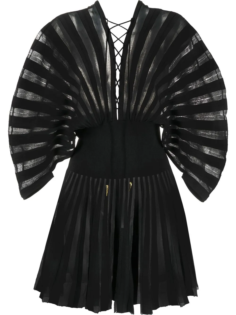 

Roberto Cavalli semi-sheer panelled dress - Black