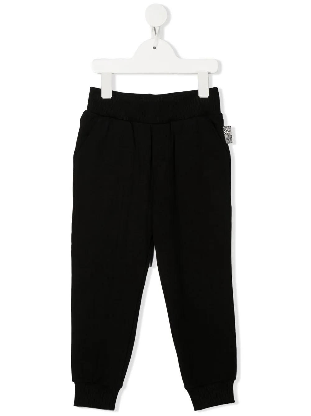 

Roberto Cavalli Junior pants con logo estampado - Negro