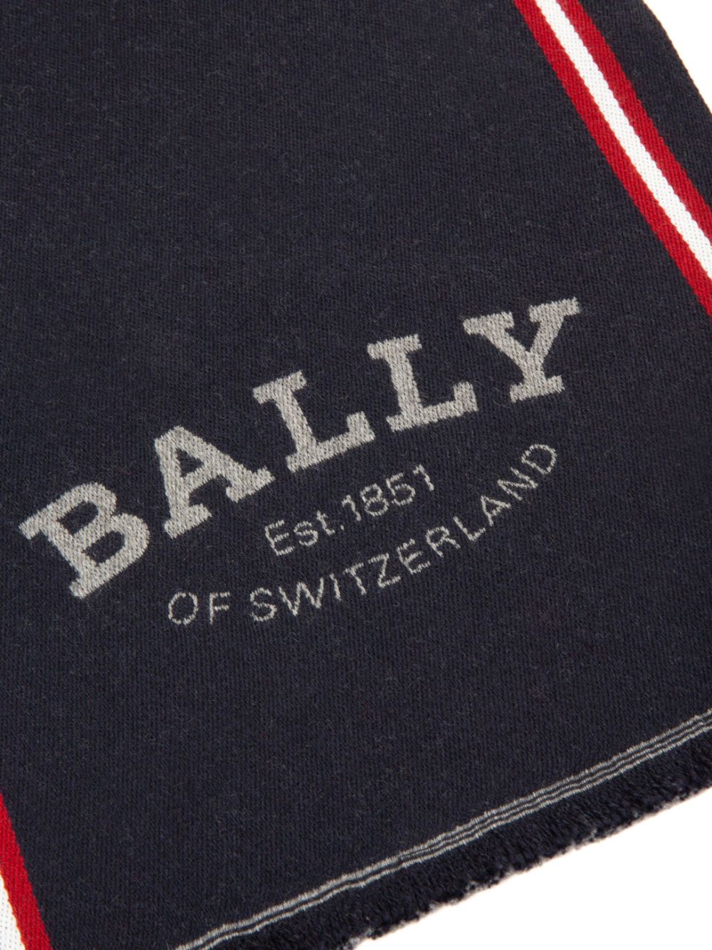 Bally Sjaal met logoprint - Blauw