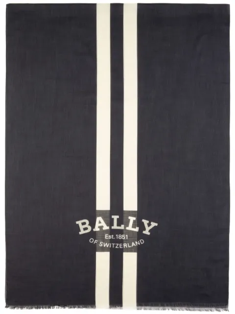 Bally logo-print scarf