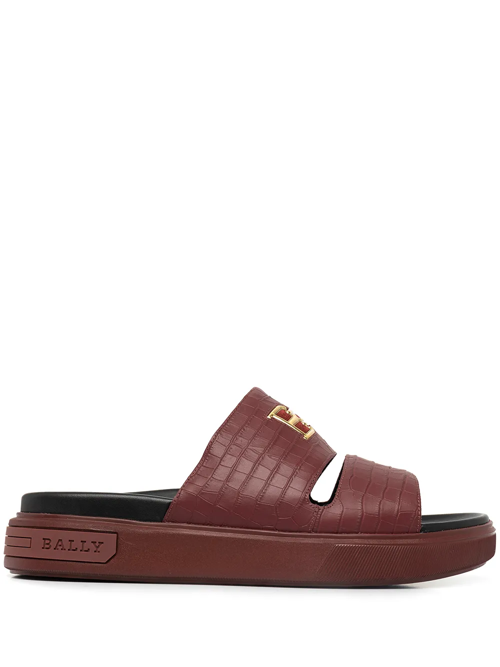 

Bally sandalias con placa FF - Rojo