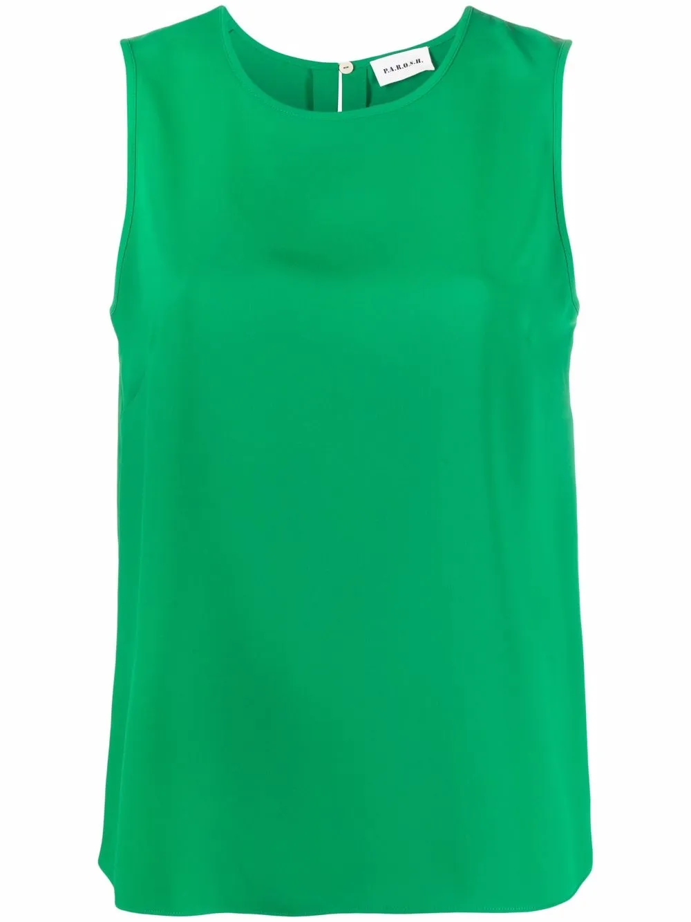 

P.A.R.O.S.H. top sin mangas con cuello redondo - Verde