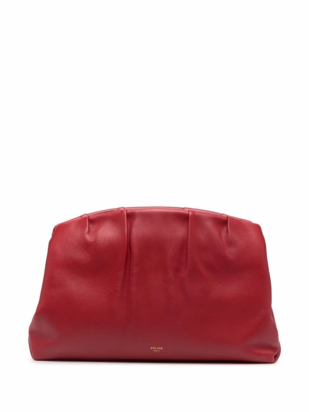 2014 pre-owned ruched clutch bag