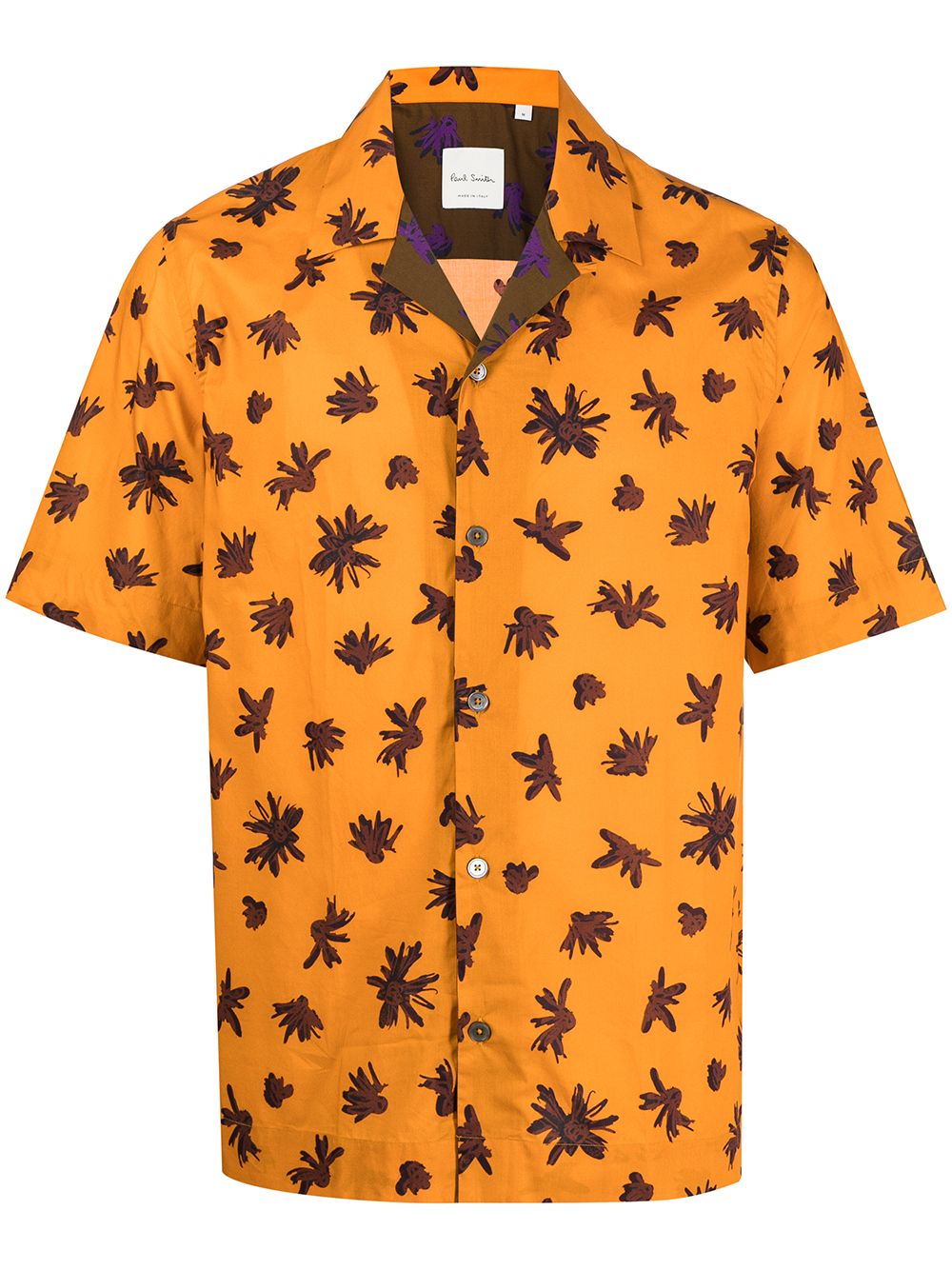 

Paul Smith camisa con estampado floral - Naranja