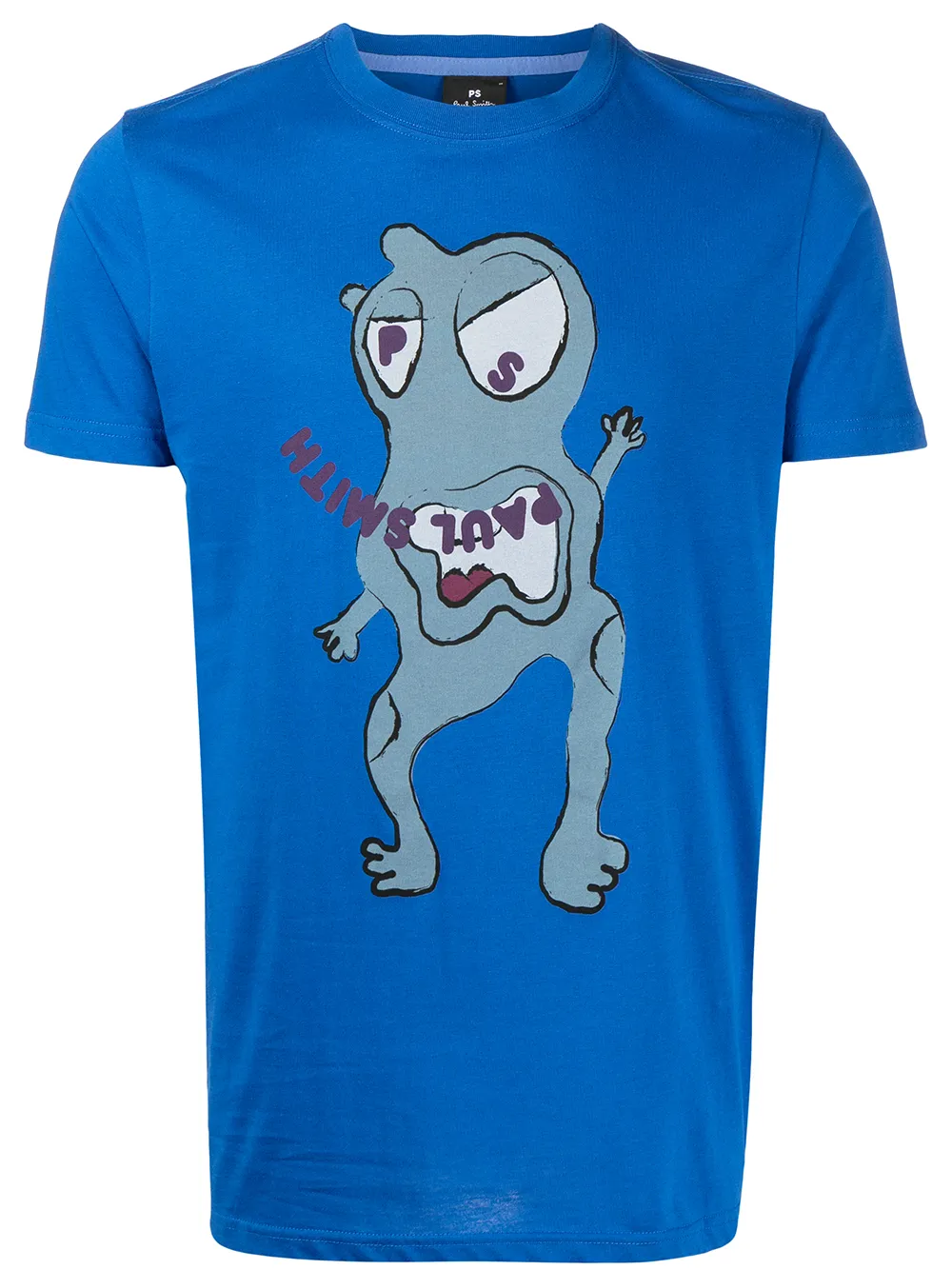 

PS Paul Smith playera con monstruo estampado - Azul