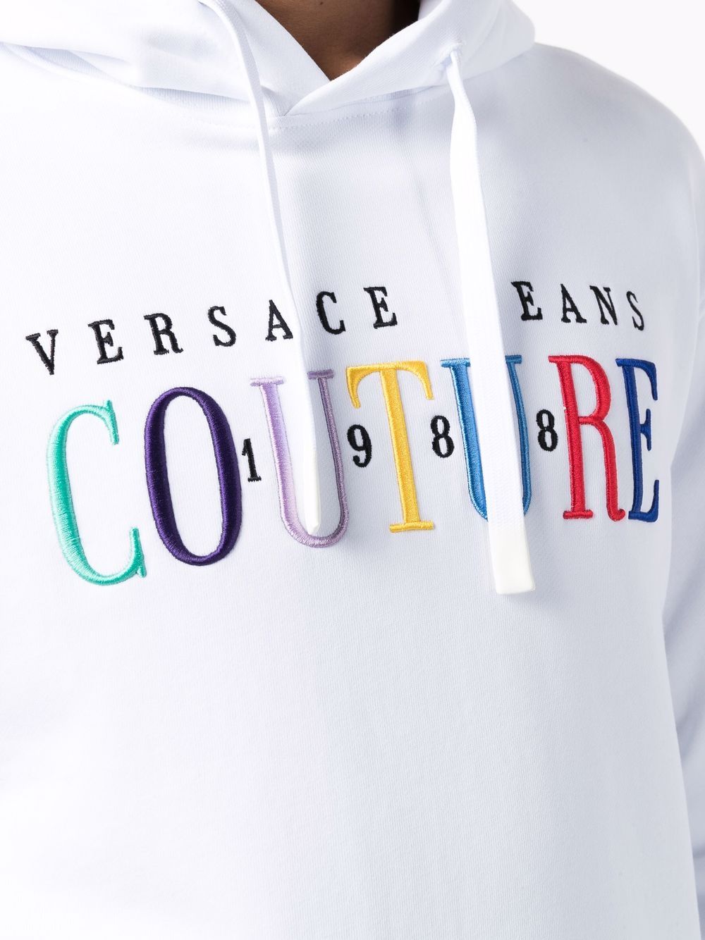 фото Versace jeans couture худи с вышитым логотипом