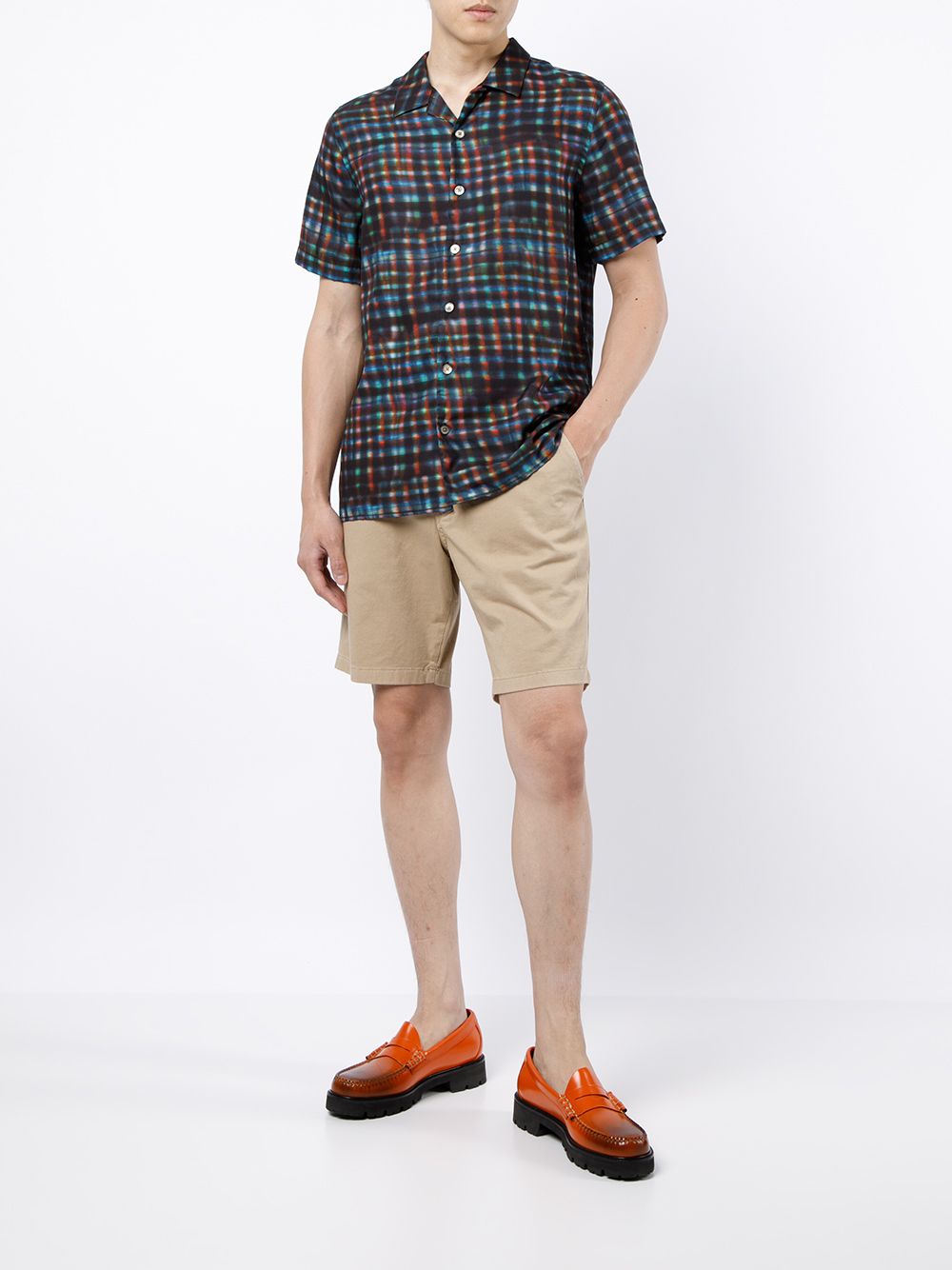 PS Paul Smith Shorts met geborduurd logo - Bruin