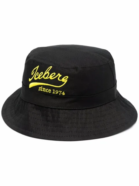 Iceberg embroidered logo bucket hat 