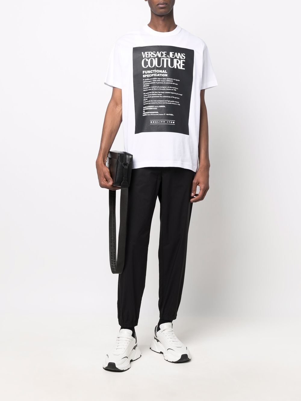 фото Versace jeans couture футболка с графичным принтом