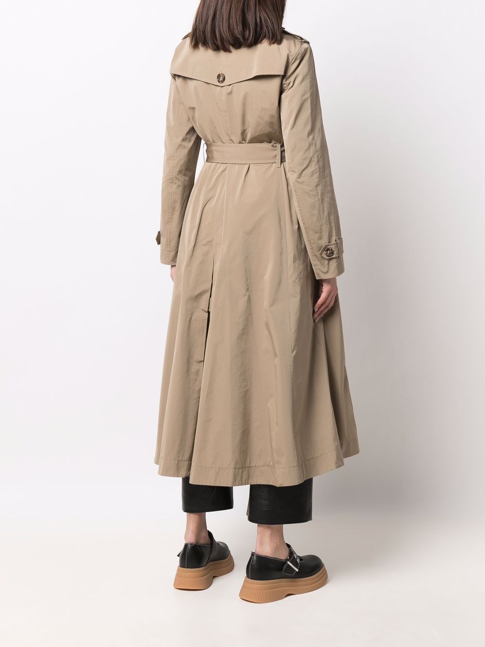 фото Red valentino double-breasted pleated trench coat