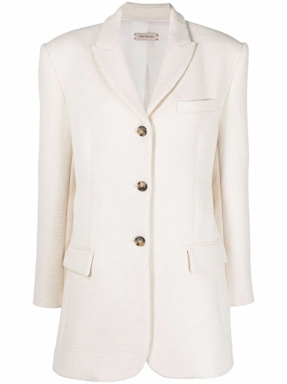 

The Mannei fitted single-breasted jacket - White