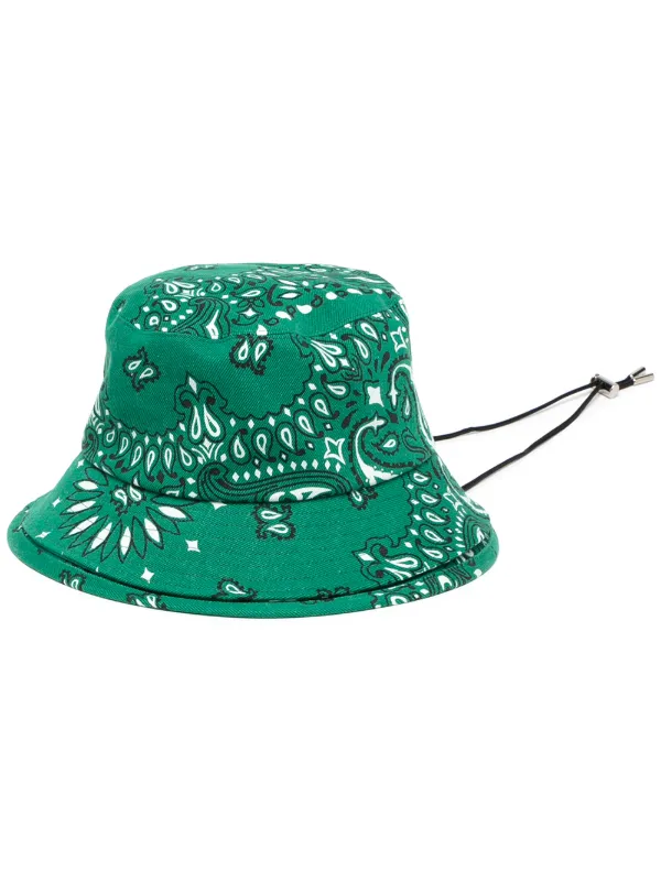 Shop sacai bandana-print bucket hat 
