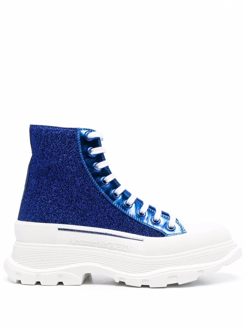 Alexander McQueen glitterembellished Tread Slick Sneakers Farfetch