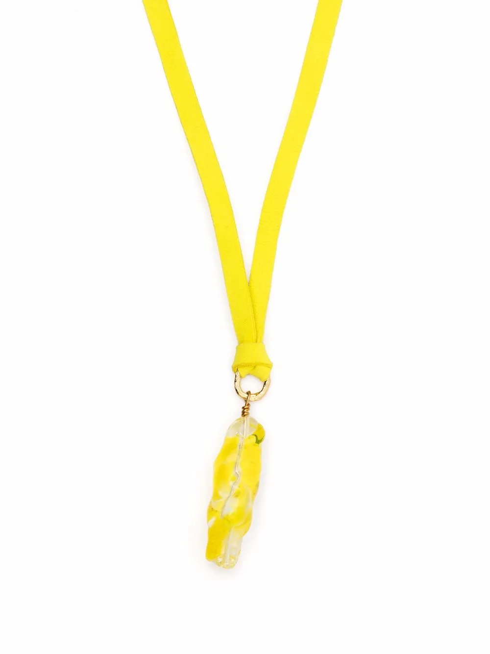 

Forte Forte collar con dije de cristal - Amarillo