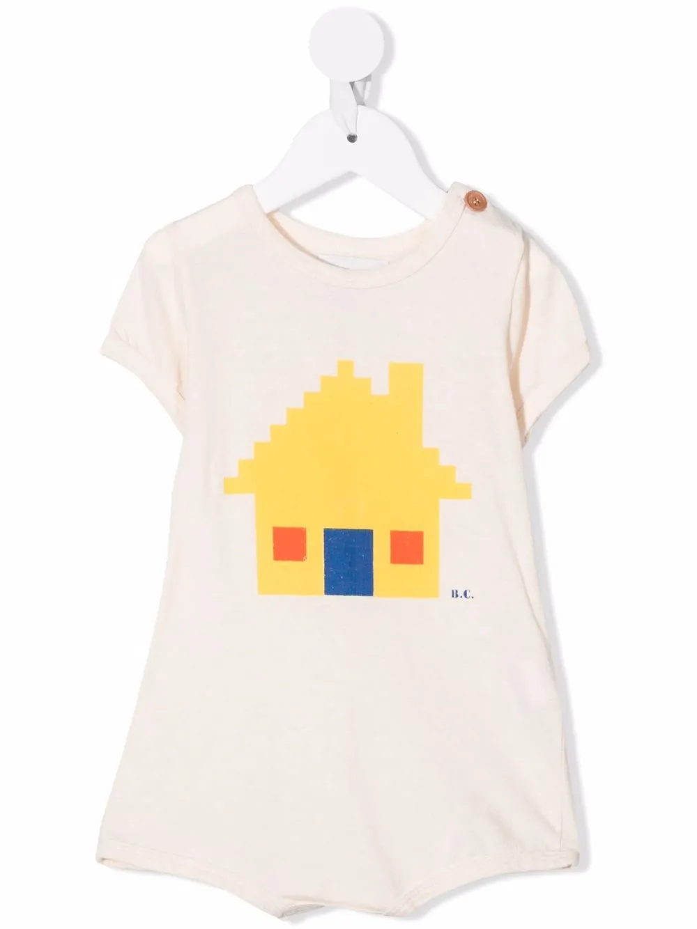 Bobo Choses боди с короткими рукавами и принтом