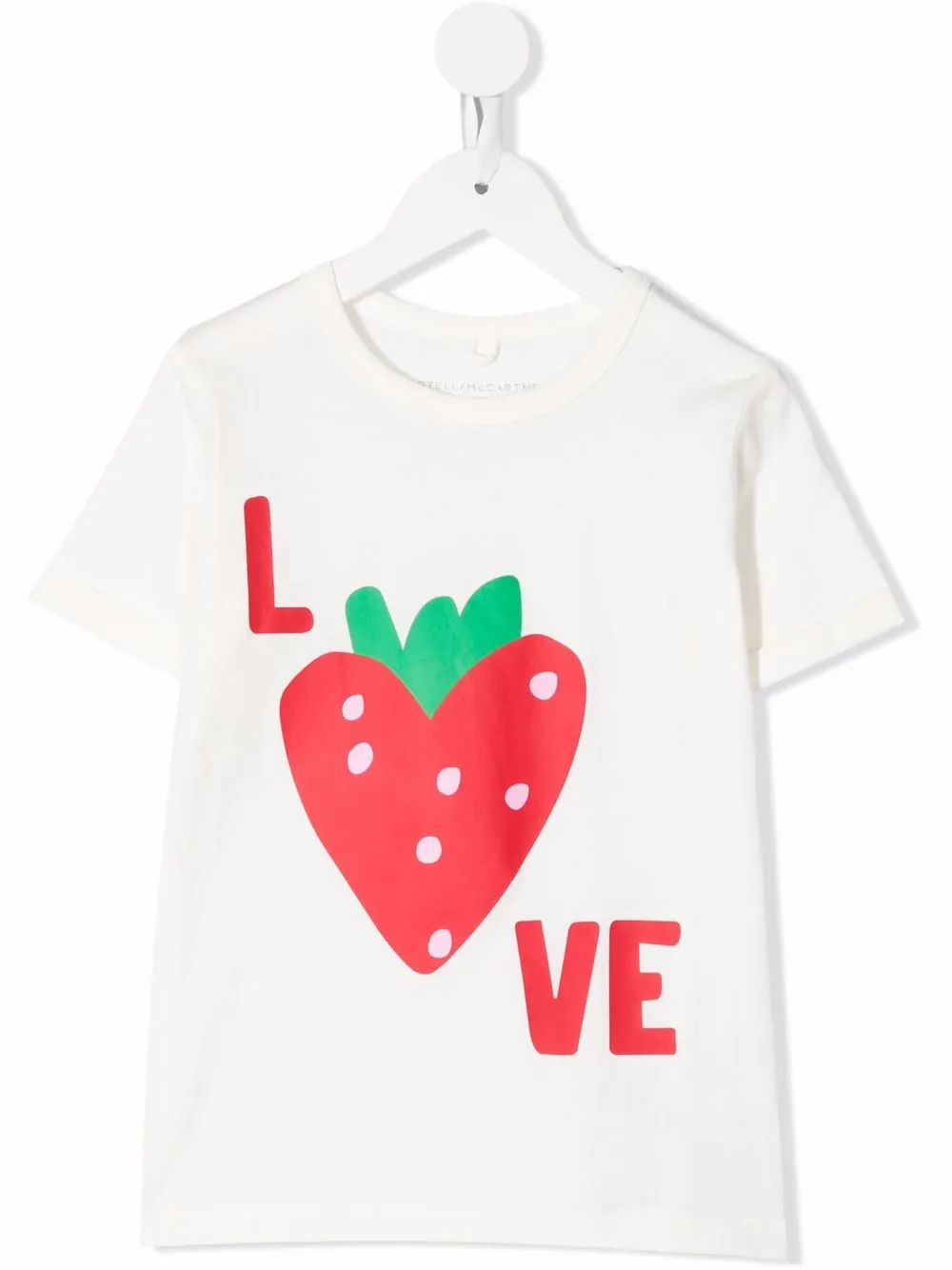 Stella McCartney Kids футболка с надписью Love