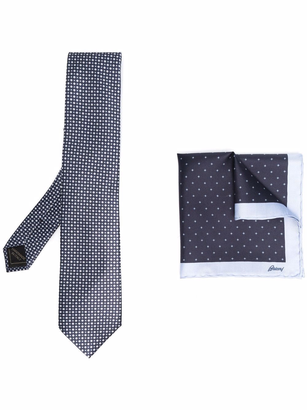 фото Brioni комплект из галстука и платка-паше