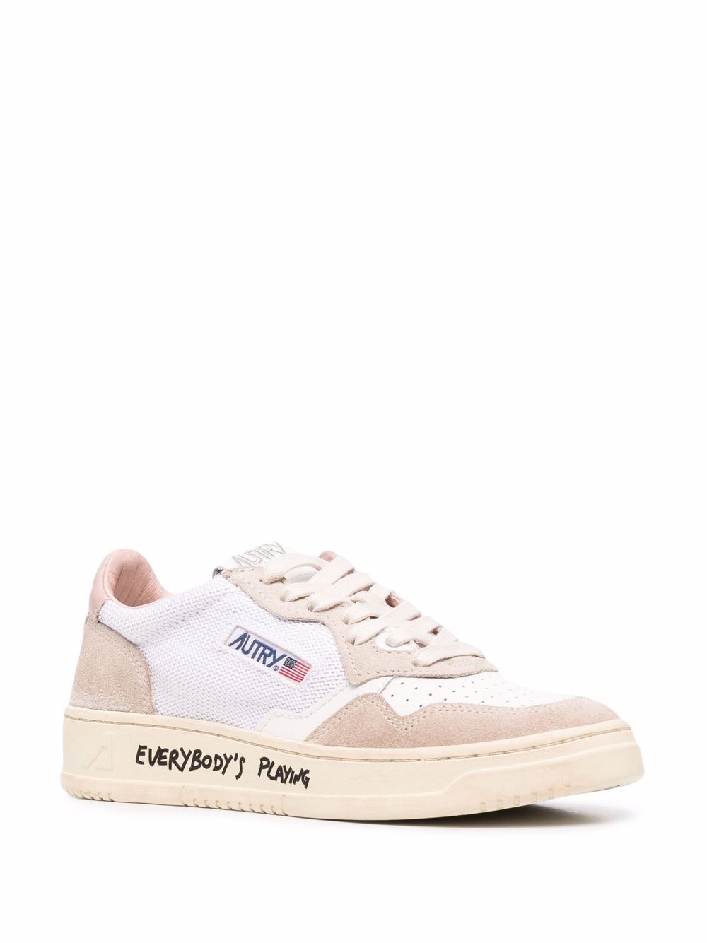 Autry logo-patch leather sneakers - FARFETCH