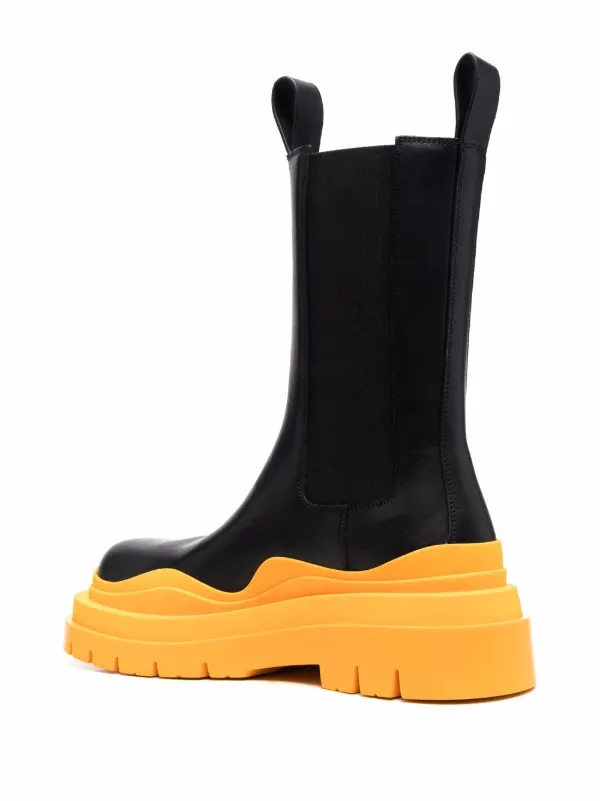 Shop Bottega Veneta ridged - toe boots 