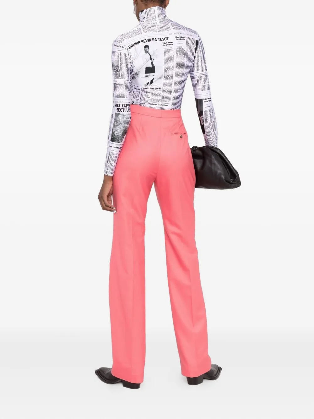 Alexander McQueen high-waisted Tailored Wool Trousers | Pink