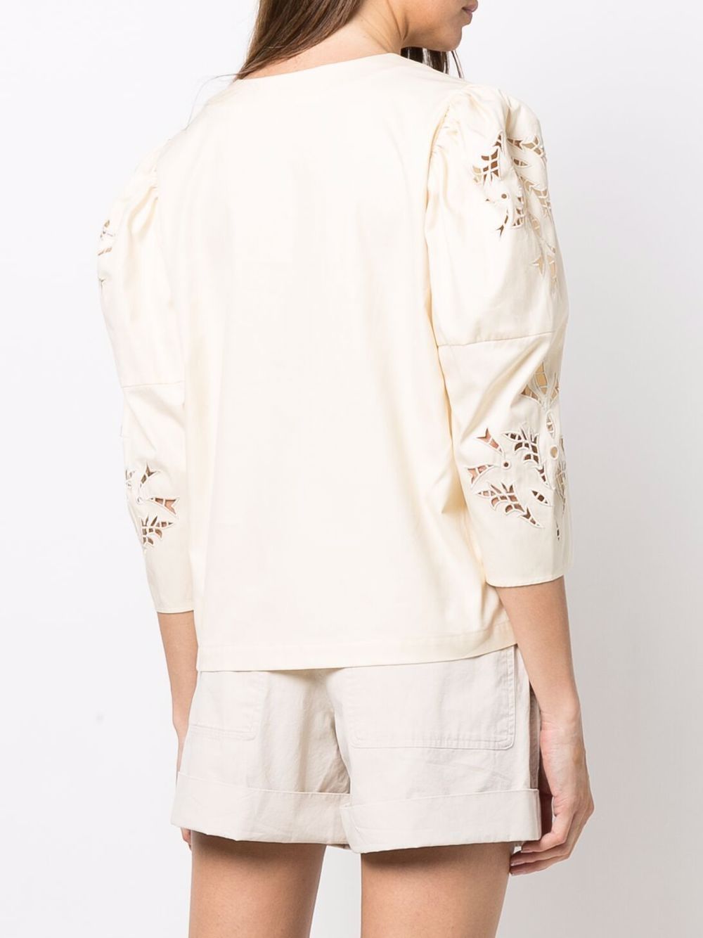 фото Scotch & soda broderie anglais v-neck blouse