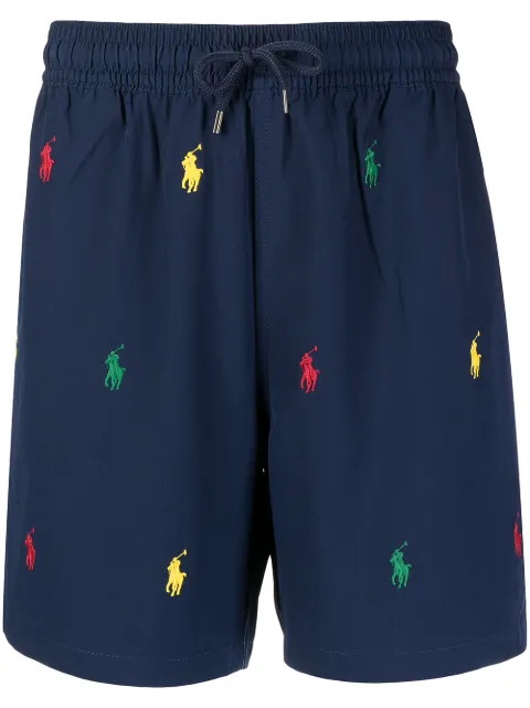 Polo Ralph Lauren مايوه شورت مطرز بشعار 'بولو بوني'