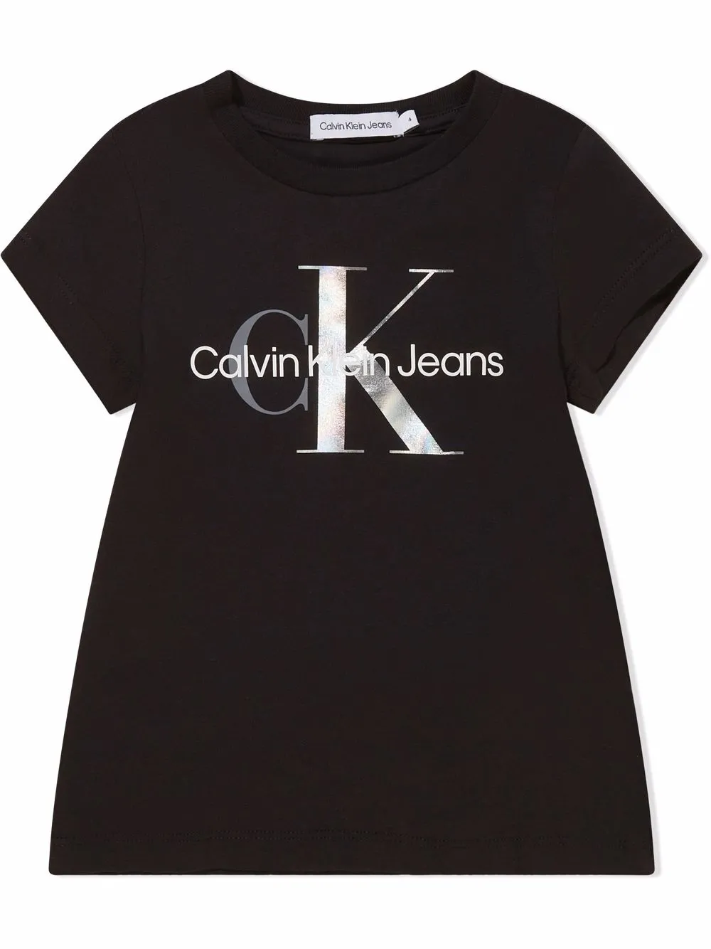 

Calvin Klein Jeans playera con logo estampado - Negro