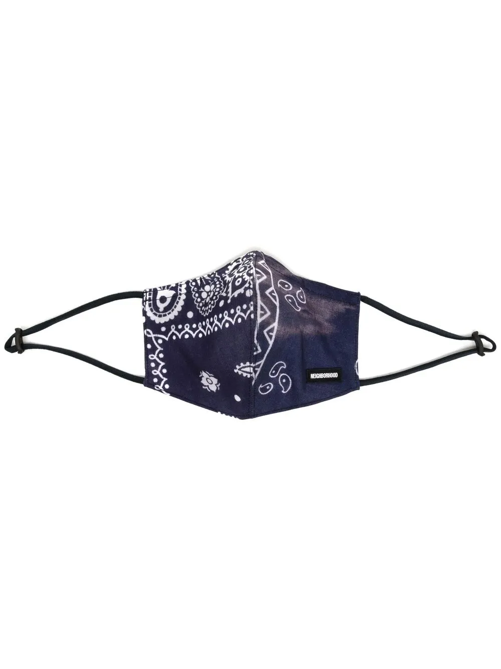 

Neighborhood bandana-print face mask - Blue