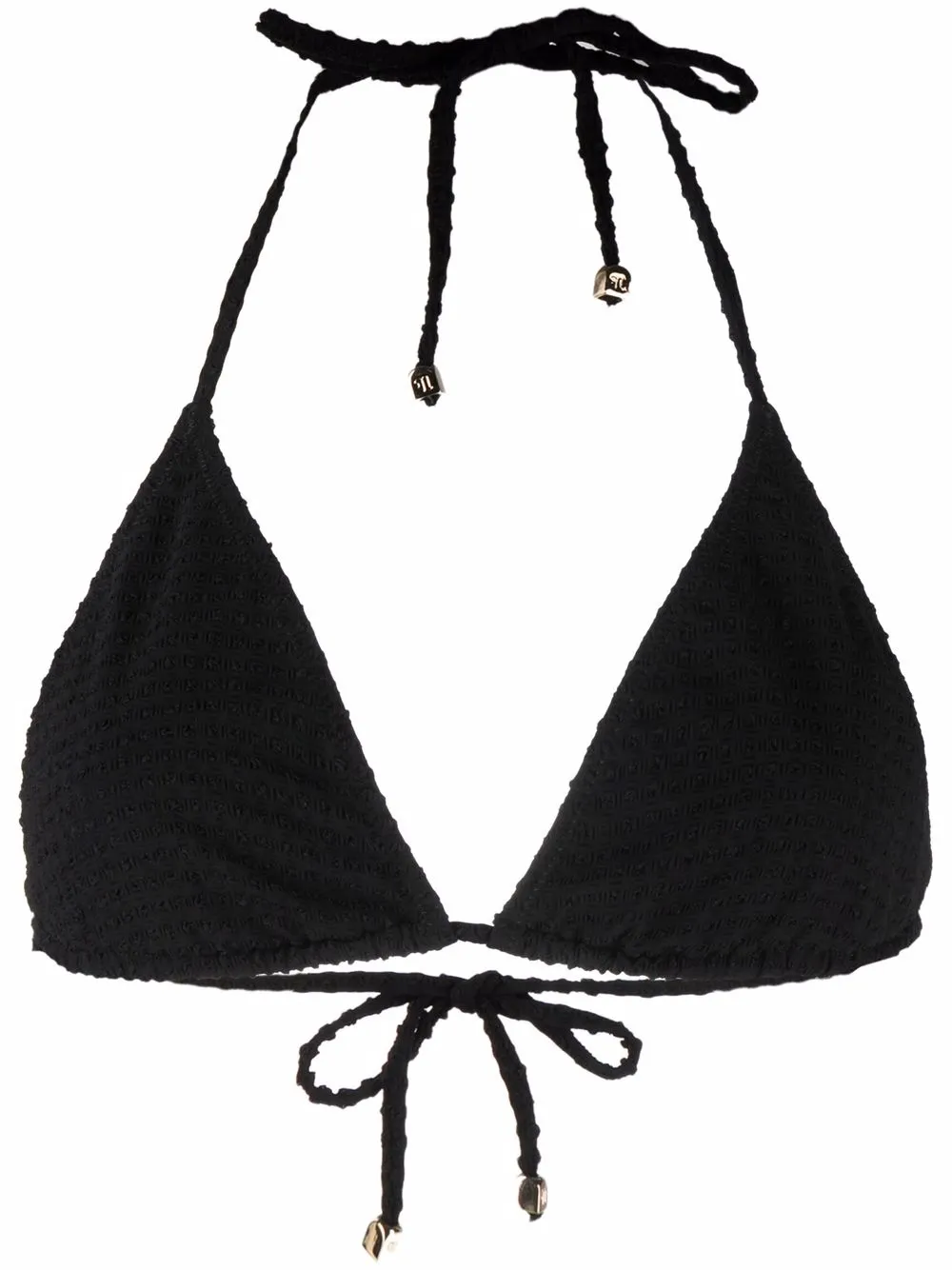 

Château Lafleur-Gazin top de bikini texturizado - Negro
