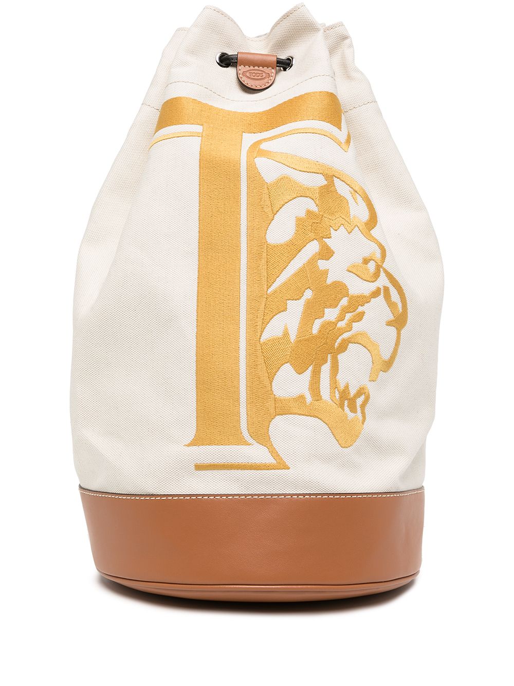 фото Tod's рюкзак с кулиской и вышитым логотипом
