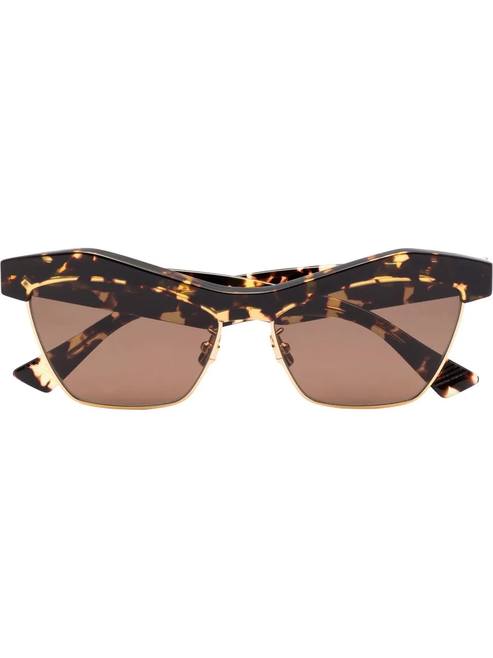 

Bottega Veneta Eyewear lentes de sol con armazón cat eye estilo carey - Marrón