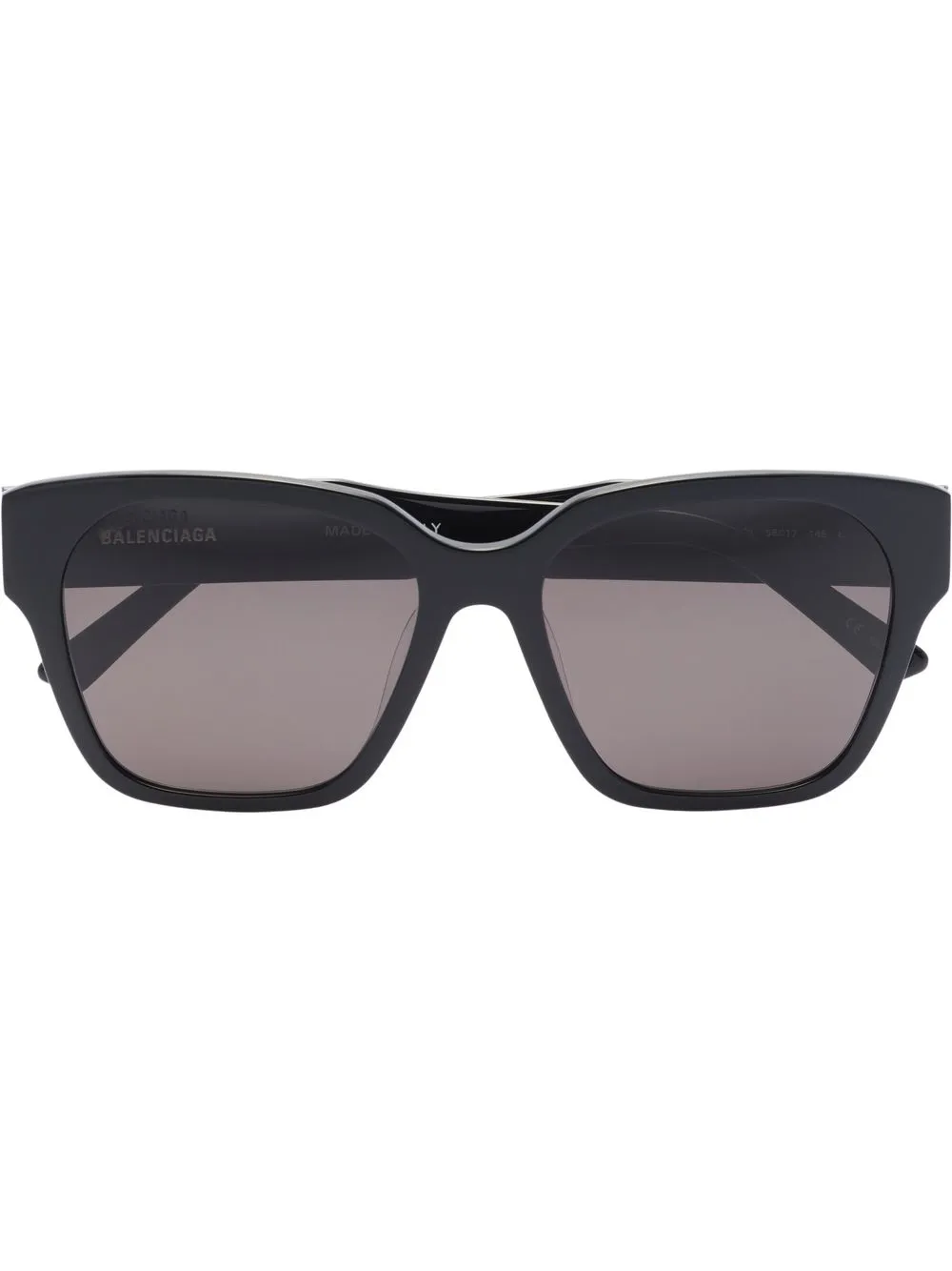 BALENCIAGA FLAT SQUARE-FRAME SUNGLASSES