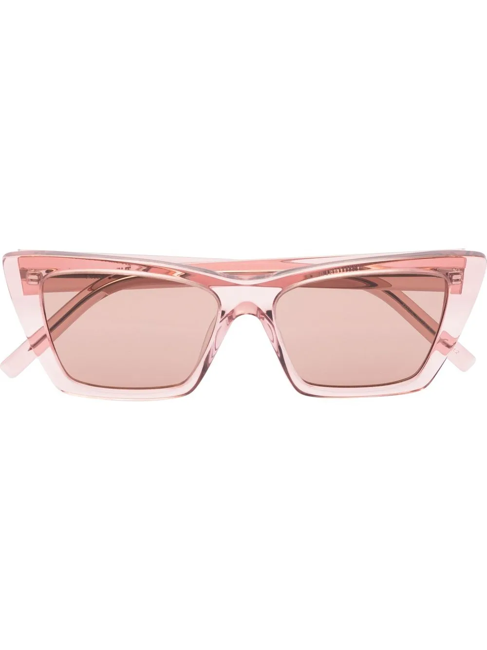 

Saint Laurent Eyewear lentes de sol Mega con armazón cat eye - Rosado